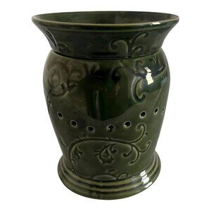 Scentsy English Ivy Wax Warmer Dark Green Retired Full Size 5.75” Fall